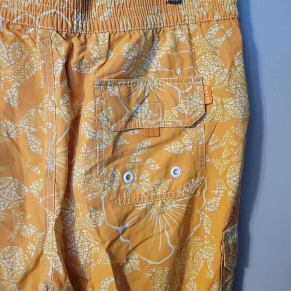 Tommy Bahama Men's Orange Print Swim Shorts Trunks Size L - Picture 4 of 5